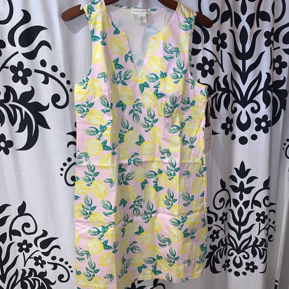 NWT Cynthia Rowley Lemon Dress Size 4